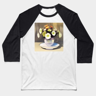 Flowers in A Teacup Baseball T-Shirt